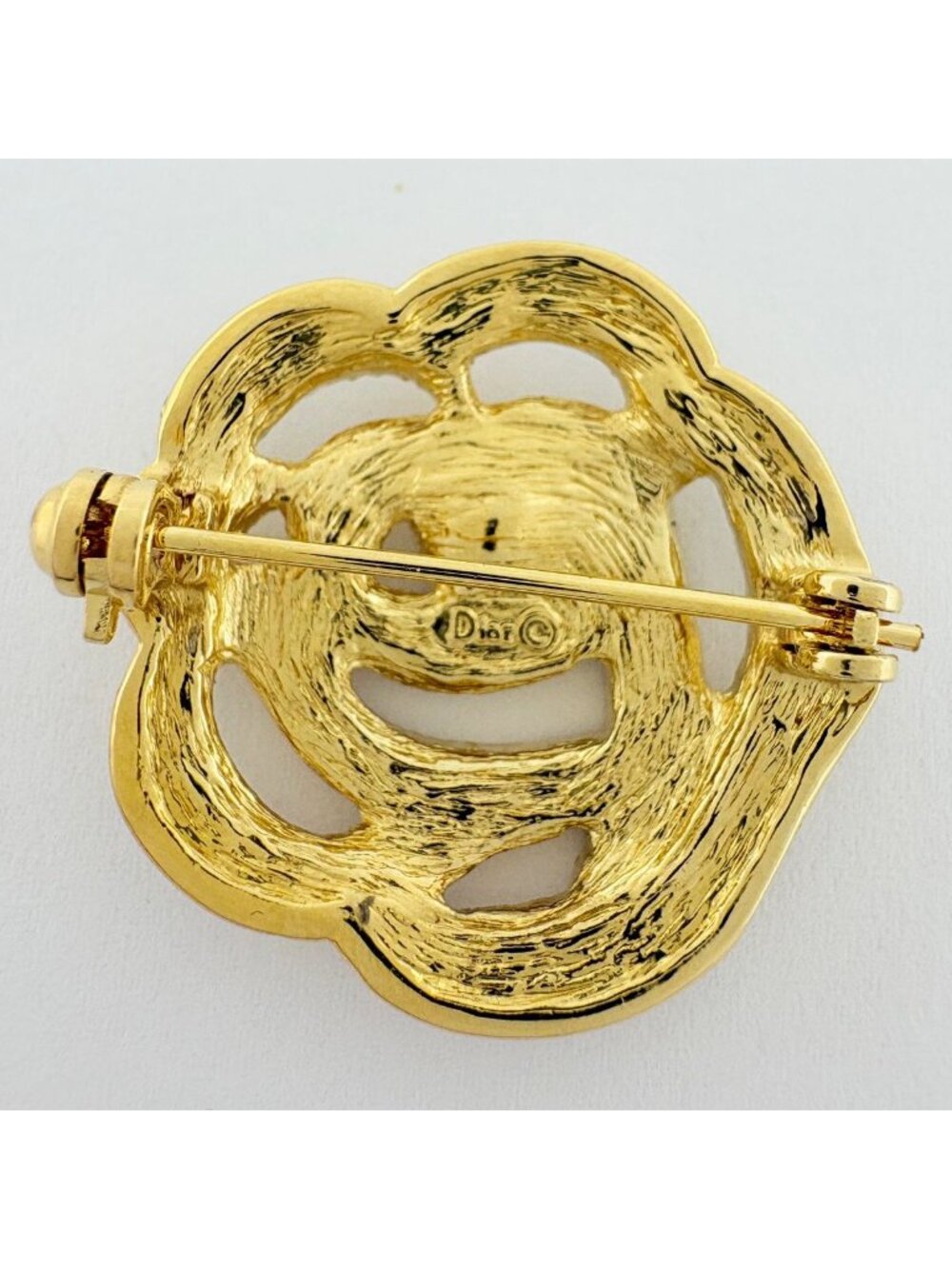 Dior Brooch Rhinestone Gold - Picture 2 of 5
